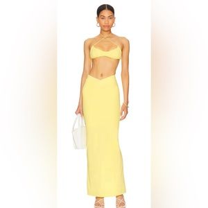 NWOT superdown x REVOLVE Raquel Skirt in Yellow